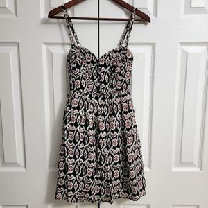 Greylin at Anthropology Spaghetti Strap Black Midi Dress Women's Size Small